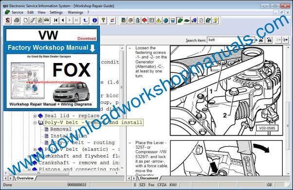 VW Volkswagen Fox Repair Manual