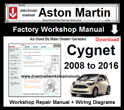 Aston Martin Cygnet Service Repair Workshop Manual