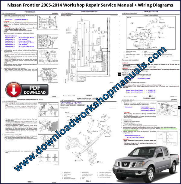 Nissan Frontier Workshop Repair Manual PDF
