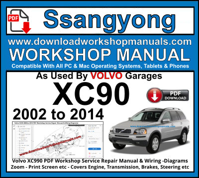 VOLVO XC90 Service Repair Workshop Manual PDF