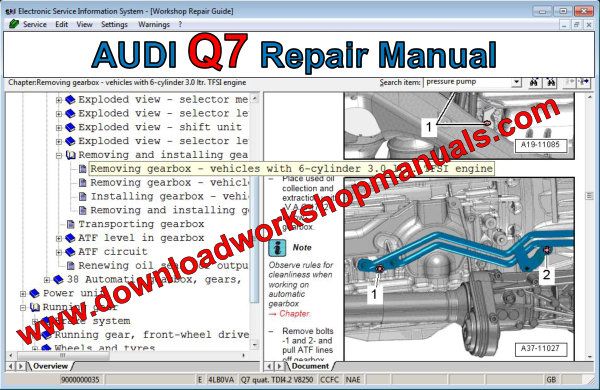 Audi Q7 Workshop Repair Manual