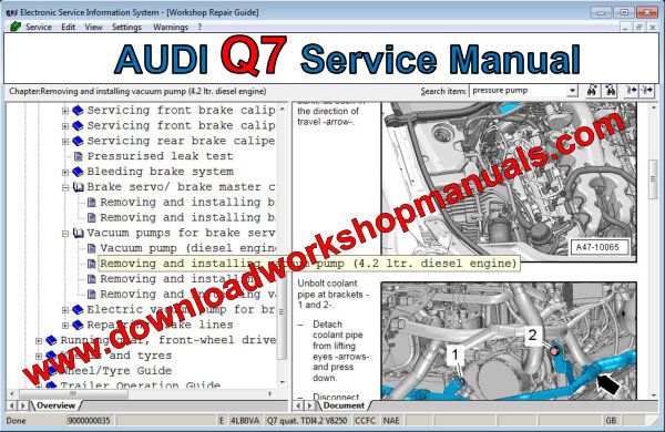 Audi Q7 Workshop Repair Manual