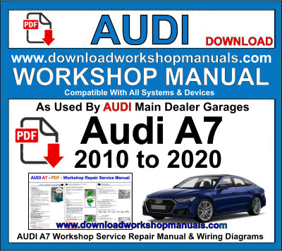 AUDI A7 PDF Workshop Service Repair Manual & Wiring Diagrams