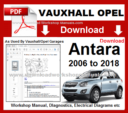 >> officiel Workshop Manual Service De Réparation Opel Antara 2006-2017