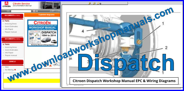 Citroen Dispatch Workshop Manual EPC Plaus Wiring Diagrams