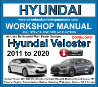 Hyundai Veloster Workshop Service Repair Manual