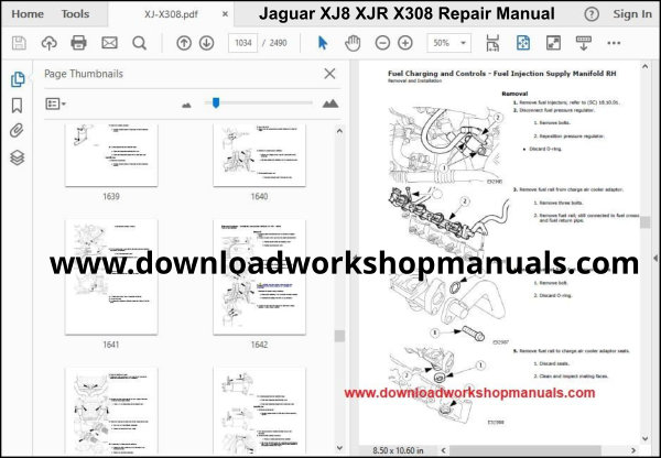 Jaguar XJ8 XJR X308 Repair Manual Download