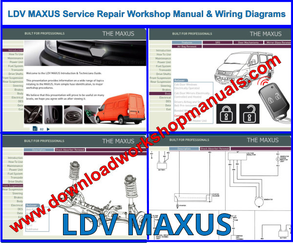 LDV MAXUS Service Repair Workshop Manual