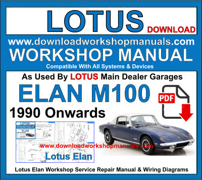 Lotus Elan Workshop Service Repair Manual and Wiring Diagrams