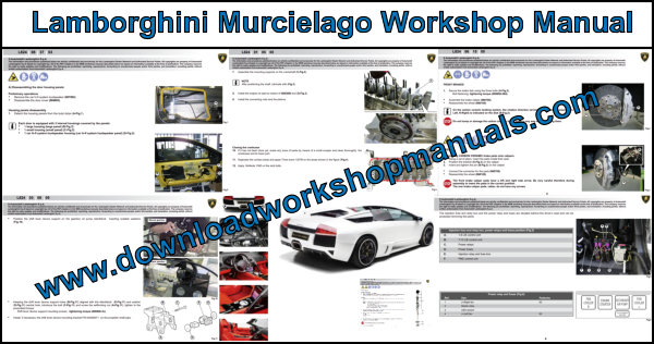 Lamborghini Murcielago PDF Workshop Repair Manual 2006 to 2010