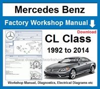 Mercedes CL Class Service Repair Workshop Manual Download