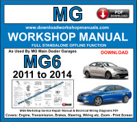 MG6 Workshop Repair Manual & Wiring Diagrams PDF