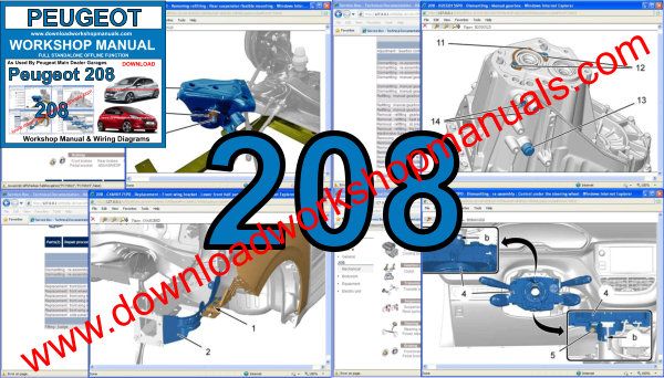 Peugeot 208 Workshop Repair Manual bmw transmission diagrams 