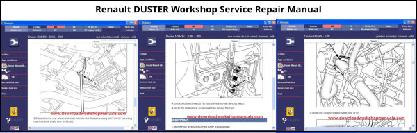 Renault DUSTER Service Repair Workshop Manual