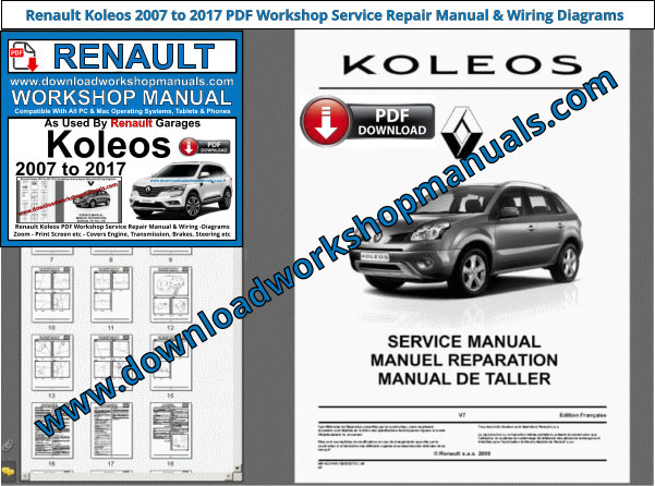 Renault Koleos PDF Workshop Service Repair Manual