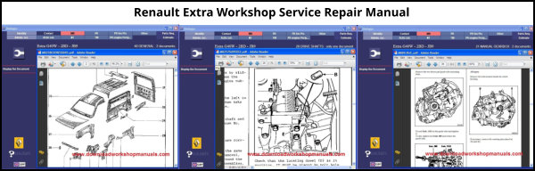 Renault Extra Service Repair Workshop Manual