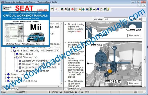 Seat Mii Repair Manual