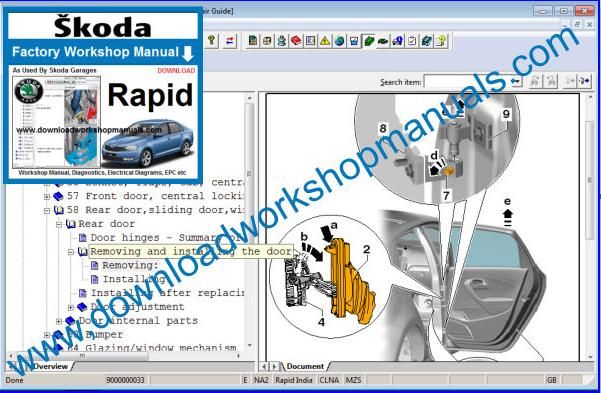 Skoda Rapid Workshop Manual