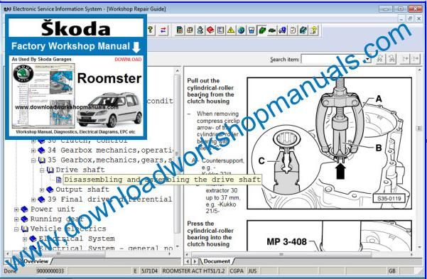 Skoda Roomster Repair Manual