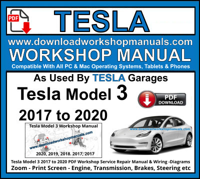 Tesla Model 3 Service Repair Manual