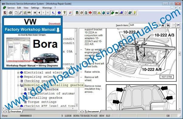 VW Volkswagen Bors Service Manual