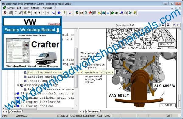 VW Volkswagen Crafter Repair Manual