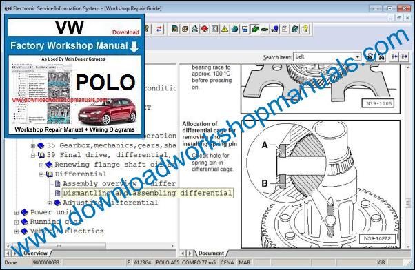 VW Volkswagen Polo Repair Manual