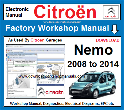 Service Workshop Manual & Repair Manual CITROEN NEMO 2008-2013 WIRING 