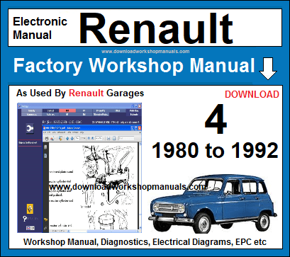 Renault 4 Workshop Service Repair Manual