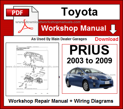 Toyota Prius Mk2 repair workshop manual