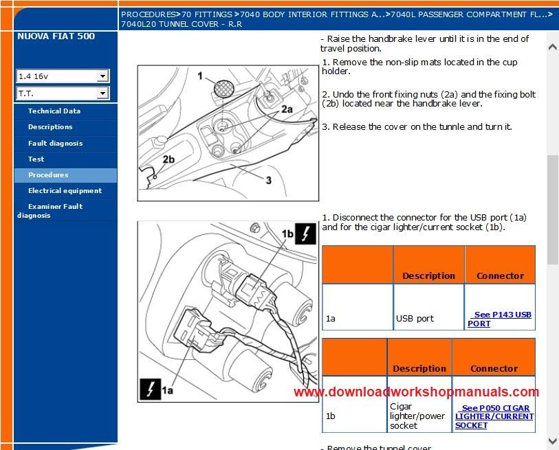 Fiat 500 Workshop Repair Manual