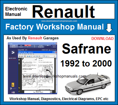 renault safrane service repair workshop manual
