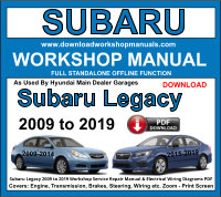 Subaru Legacy Workshop Repair Manual Download