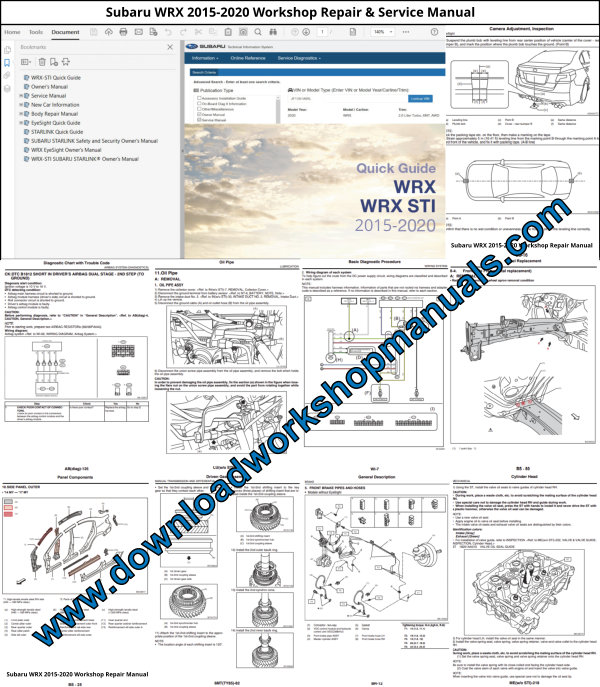 Subaru WRX 2015-2020 Workshop Service Repair Manual PDF