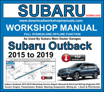 Subaru Outback Workshop Repair Manual